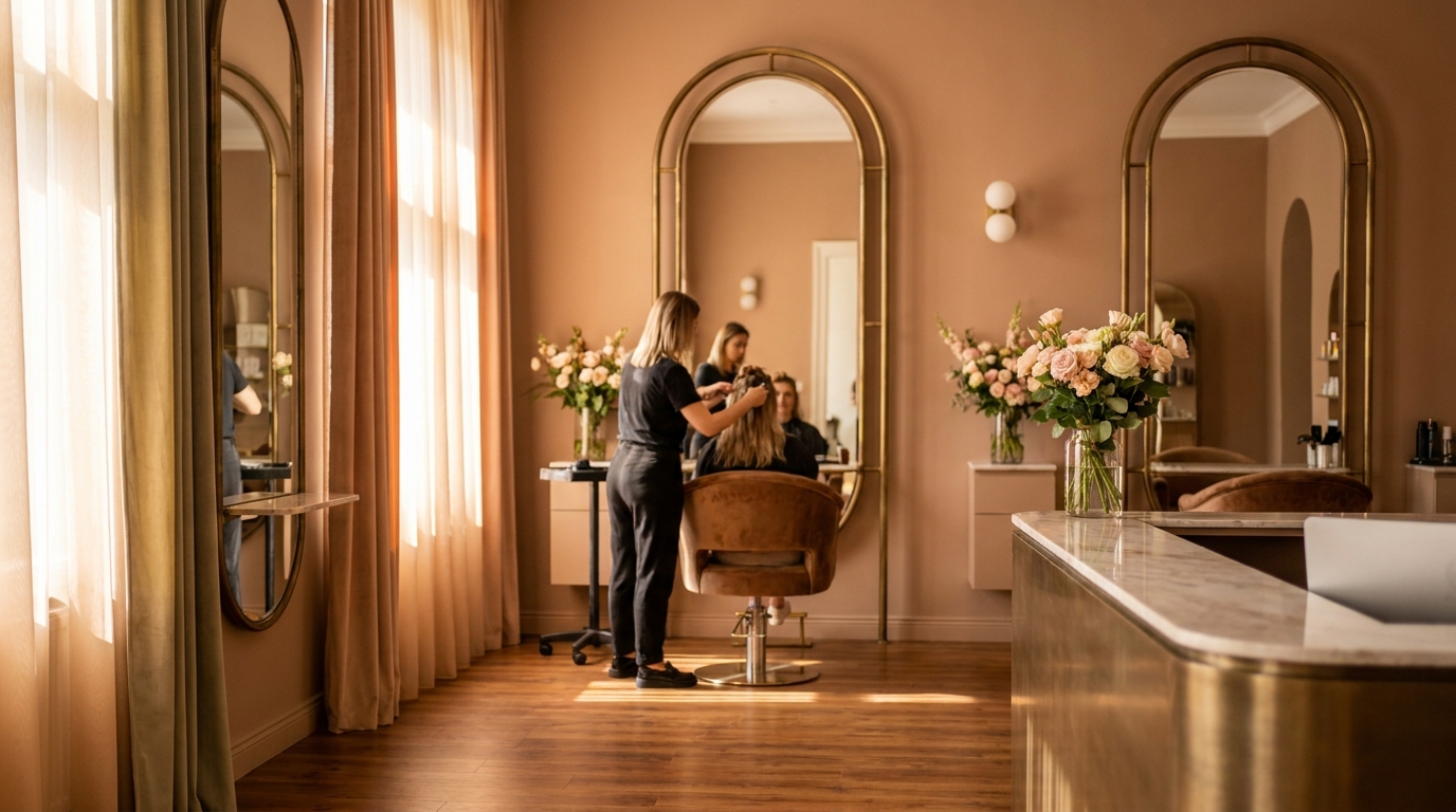 Ahmid Arabic Barber – interior salon cu fotoliu și oglindă, Craiova